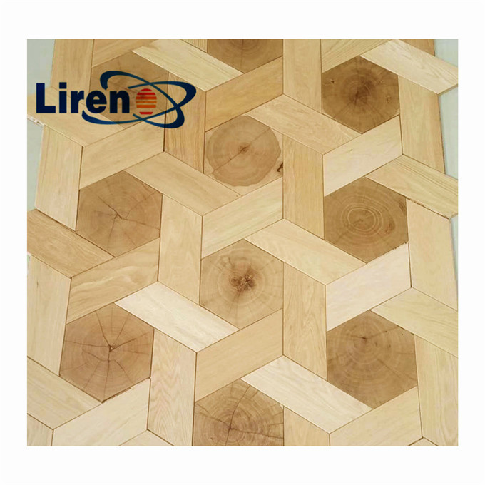 oak end grain wood flooring，braid weave pattern